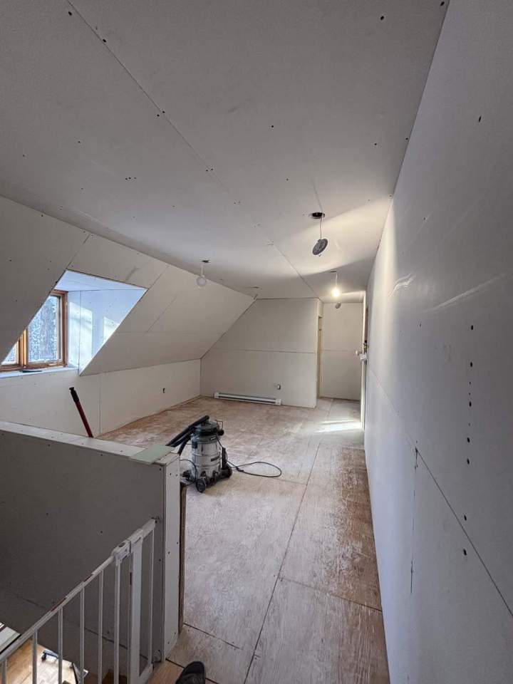 Installation du gypse